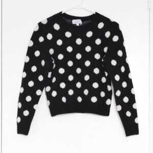Black & White Polka Dot Sweater